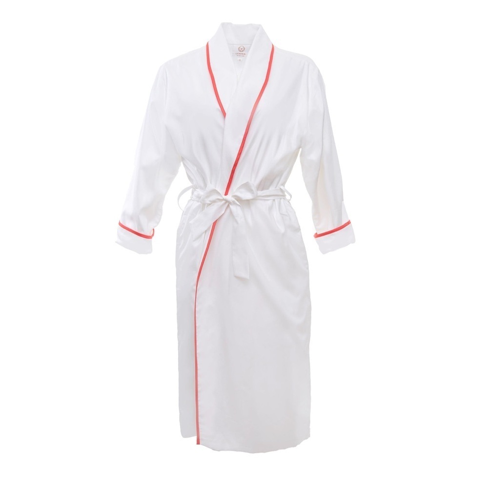Lenora Coral Vandy Cotton Robe
